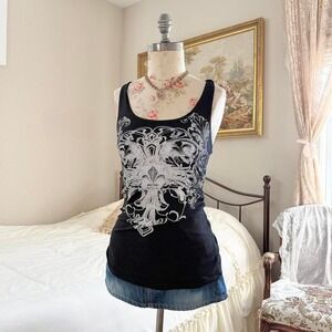 black grunge tank